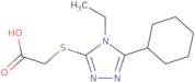 (5-Cyclohexyl-4-ethyl-4H-[1,2,4]triazol-3-yl-sulfanyl)acetic acid