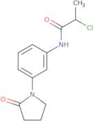 2-Chloro-N-[3-(2-oxopyrrolidin-1-yl)phenyl]propanamide