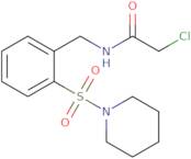 2-Chloro-N-{[2-(piperidine-1-sulfonyl)phenyl]methyl}acetamide
