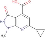 6-Cyclopropyl-1-methyl-3-oxo-1H,2H,3H-pyrazolo[3,4-b]pyridine-4-carboxylic acid