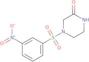 4-(3-Nitrobenzenesulfonyl)piperazin-2-one