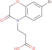 3-(7-Bromo-3-oxo-3,4-dihydro-2H-1,4-benzoxazin-4-yl)propanoic acid