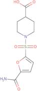 1-{[5-(Aminocarbonyl)-2-furyl]sulfonyl}piperidine-4-carboxylic acid