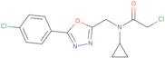 2-Chloro-N-{[5-(4-chlorophenyl)-1,3,4-oxadiazol-2-yl]methyl}-N-cyclopropylacetamide