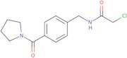 2-Chloro-N-{[4-(pyrrolidine-1-carbonyl)phenyl]methyl}acetamide