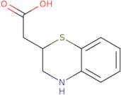 2-(3,4-Dihydro-2H-1,4-benzothiazin-2-yl)acetic acid