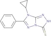 7-Cyclopropyl-6-phenyl-7H-[1,2,4]triazolo[4,3-b][1,2,4]triazole-3-thiol