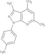 4-{3,4,6-Trimethyl-1H-pyrazolo[3,4-b]pyridin-1-yl}aniline