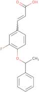 (2E)-3-[3-Fluoro-4-(1-phenylethoxy)phenyl]prop-2-enoic acid