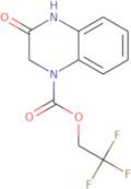 2,2,2-Trifluoroethyl 3-oxo-3,4-dihydroquinoxaline-1(2H)-carboxylate