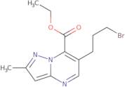 Ethyl 6-(3-bromopropyl)-2-methylpyrazolo[1,5-a]pyrimidine-7-carboxylate