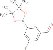 3-fluoro-5-(tetramethyl-1,3,2-dioxaborolan-2-yl)benzaldehyde