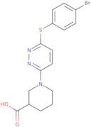 1-{6-[(4-Bromophenyl)sulfanyl]pyridazin-3-yl}piperidine-3-carboxylic acid
