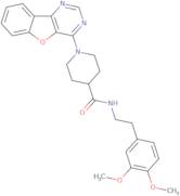 1-[1]Benzofuro[3,2-d]pyrimidin-4-yl-N-[2-(3,4-dimethoxyphenyl)ethyl]piperidine-4-carboxamide