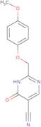 2-(4-Methoxyphenoxymethyl)-6-oxo-1,6-dihydropyrimidine-5-carbonitrile