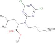 N-(4,6-Dichloro-1,3,5-triazin-2-yl)-N-4-pentyn-1-yl-D-leucine methyl ester