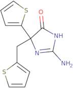 2-Amino-5-(thiophen-2-yl)-5-(thiophen-2-ylmethyl)-4,5-dihydro-1H-imidazol-4-one