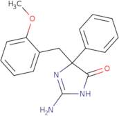 2-Amino-5-[(2-methoxyphenyl)methyl]-5-phenyl-4,5-dihydro-1H-imidazol-4-one