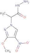 2-(3-Methoxy-4-nitro-1H-pyrazol-1-yl)propanehydrazide