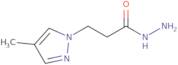 3-(4-Methyl-1H-pyrazol-1-yl)propanohydrazide