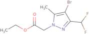 Ethyl [4-bromo-3-(difluoromethyl)-5-methyl-1H-pyrazol-1-yl]acetate