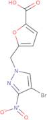 5-[(4-Bromo-3-nitro-1H-pyrazol-1-yl)methyl]furan-2-carboxylic acid