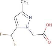 [5-(Difluoromethyl)-3-methyl-1H-pyrazol-1-yl]acetic acid