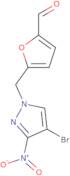 5-[(4-Bromo-3-nitro-1H-pyrazol-1-yl)methyl]furan-2-carbaldehyde