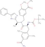 Methyl 5-(((S)-2-((tert-butoxycarbonyl)amino)-3-(4-carbamoyl-2,6-dimethylphenyl)-N-((S)-1-(5-phenyl-1H-imidazol-2-yl)ethyl)propanami do)methyl)-2-methoxybenzoate