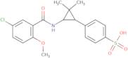 4-[(1R,3R)-3-[(5-Chloro-2-methoxybenzoyl)amino]-2,2-dimethylcyclopropyl]-rel-benzenesulfonic acid