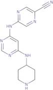 5-((6-(Piperidin-4-ylamino)pyrimidin-4-yl)amino)pyrazine-2-carbonitrile