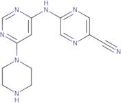5-((6-(Piperazin-1-yl)pyrimidin-4-yl)amino)pyrazine-2-carbonitrile