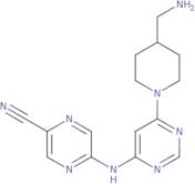 5-((6-(4-(Aminomethyl)piperidin-1-yl)pyrimidin-4-yl)amino)pyrazine-2-carbonitrile