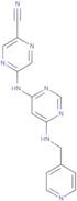 5-((6-((Pyridin-4-ylmethyl)amino)pyrimidin-4-yl)amino)pyrazine-2-carbonitrile