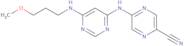 5-((6-((3-Methoxypropyl)amino)pyrimidin-4-yl)amino)pyrazine-2-carbonitrile