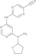 5-((6-(Methyl(tetrahydrofuran-2-yl)amino)pyrimidin-4-yl)amino)pyrazine-2-carbonitrile