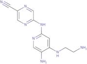 5-((5-Amino-4-((2-aminoethyl)amino)pyridin-2-yl)amino)pyrazine-2-carbonitrile