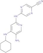 5-((5-Amino-4-(cyclohexylamino)pyridin-2-yl)amino)pyrazine-2-carbonitrile