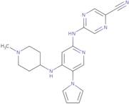 5-((4-((1-Methylpiperidin-4-yl)amino)-5-(1H-pyrrol-1-yl)pyridin-2-yl)amino)pyrazine-2-carbonitrile