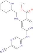 Methyl 6-((5-cyanopyrazin-2-yl)amino)-4-((piperidin-2-ylmethyl)amino)nicotinate