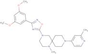 4-[3-(3,5-Dimethoxyphenyl)-1,2,4-oxadiazol-5-yl]-1-methyl-9-(2-methylpyridin-4-yl)-1,4,9-triazaspi…