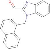 1-[(Naphthalen-1-yl)methyl]-1H-1,3-benzodiazole-2-carbaldehyde