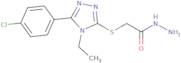 2-{[5-(4-Chlorophenyl)-4-ethyl-4H-1,2,4-triazol-3-yl]sulfanyl}acetohydrazide