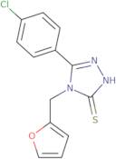 5-(4-Chlorophenyl)-4-(furan-2-ylmethyl)-4H-1,2,4-triazole-3-thiol