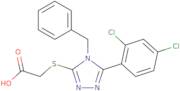 2-{[4-Benzyl-5-(2,4-dichlorophenyl)-4H-1,2,4-triazol-3-yl]sulfanyl}acetic acid