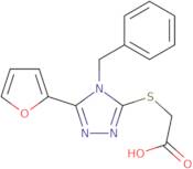 2-{[4-Benzyl-5-(furan-2-yl)-4H-1,2,4-triazol-3-yl]sulfanyl}acetic acid