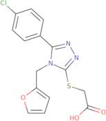 2-{[5-(4-Chlorophenyl)-4-(furan-2-ylmethyl)-4H-1,2,4-triazol-3-yl]sulfanyl}acetic acid