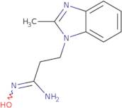 (1E)-N'-Hydroxy-3-(2-methyl-1H-benzimidazol-1-yl)propanimidamide