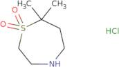 7,7-Dimethyl-1,4-thiazepane 1,1-dioxide hydrochloride