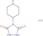 4-(Piperidin-4-yl)-1,2,4-triazolidine-3,5-dione hydrochloride